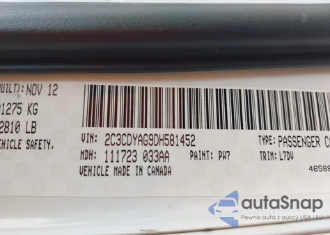 2C3CDYAG9DH581452